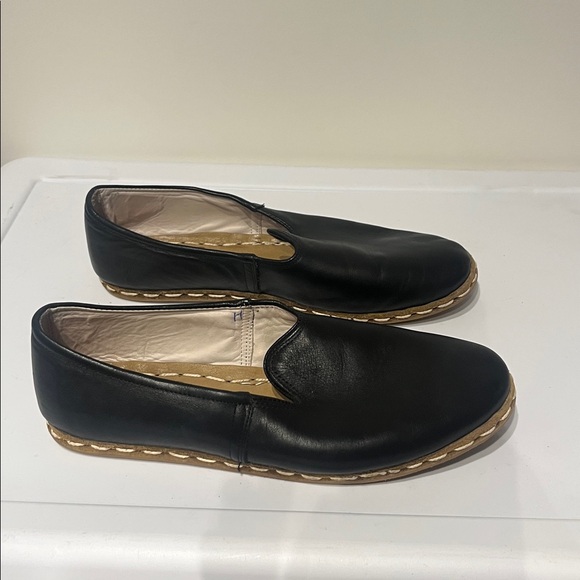 Sabah Shoes - Sabah Black Leather Women's Flats